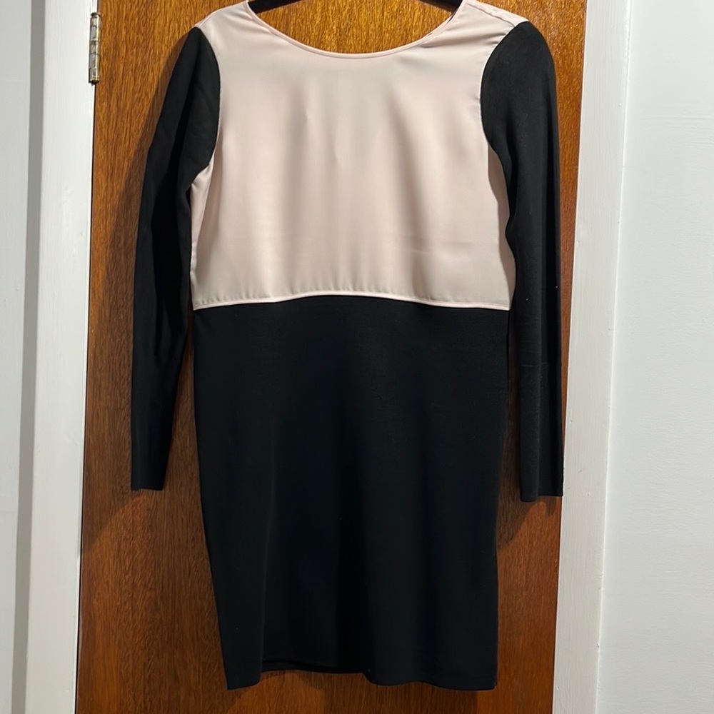 Club Monaco Black Wool Block Dress XS
